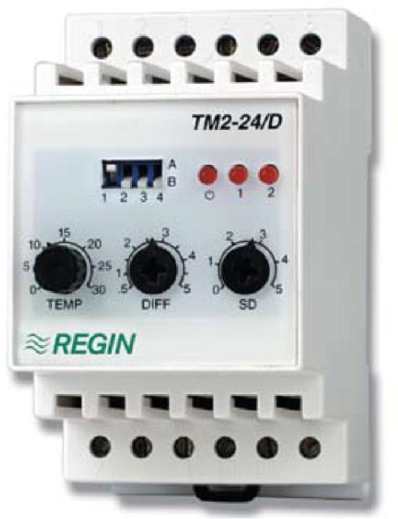 Termostate electronice cu montare pe şină DIN, seria TM1N, TM2